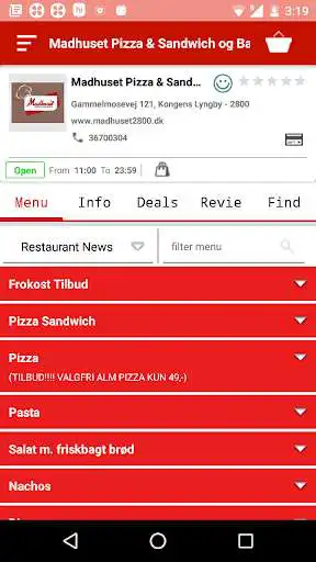 Play Madhuset Pizza & Sandwich og Bagels  and enjoy Madhuset Pizza & Sandwich og Bagels with UptoPlay