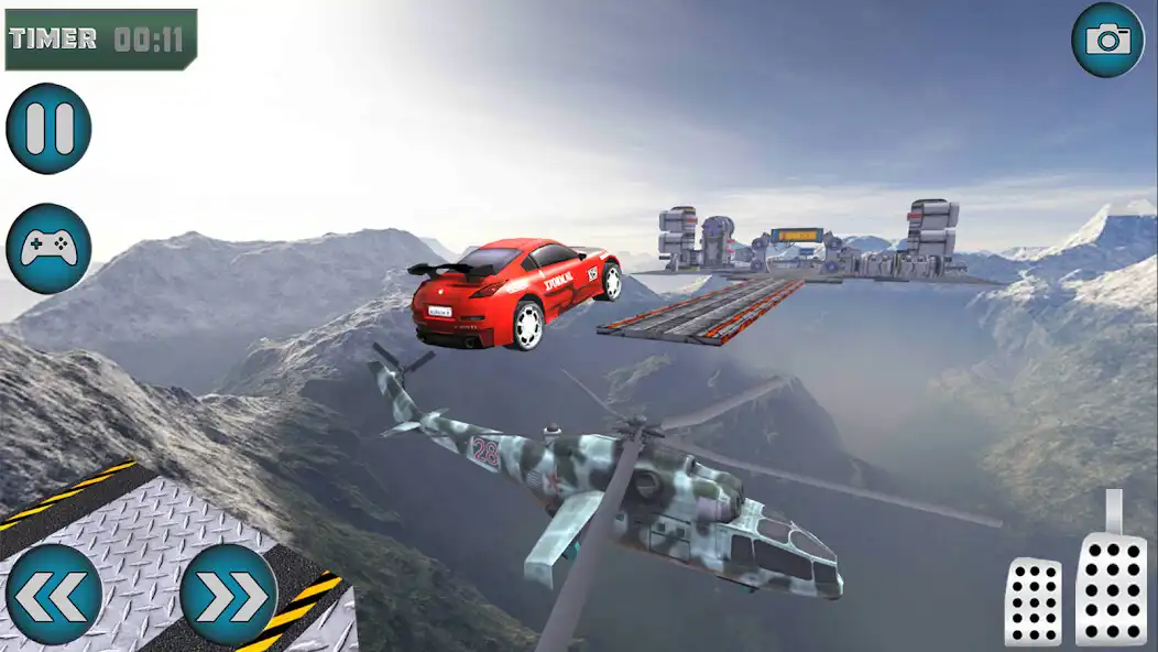 Play Mad Impossible Car Tracks 3D as an online game Mad Impossible Car Tracks 3D with UptoPlay