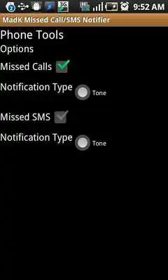 Play MadK Missed Call/SMS Notifier