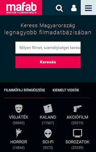 Play MAFAB - Filmek adatbázisa  and enjoy MAFAB - Filmek adatbázisa with UptoPlay