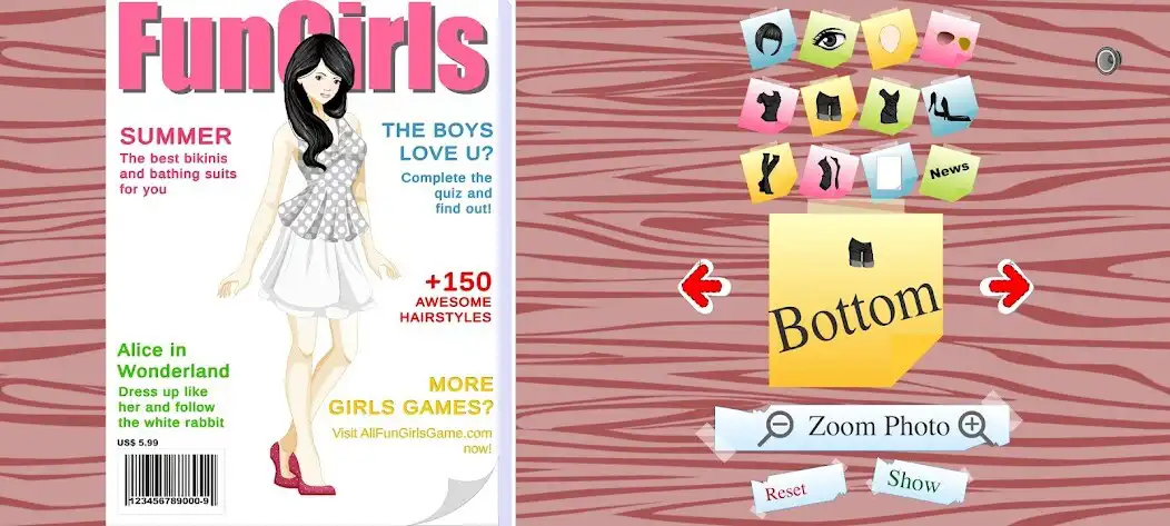 Play Magazine Cover Girl Dress Up as an online game Magazine Cover Girl Dress Up with UptoPlay