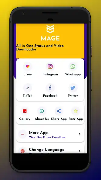 Play Mage - All in One Status and Video Downloader as an online game Mage - All in One Status and Video Downloader with UptoPlay