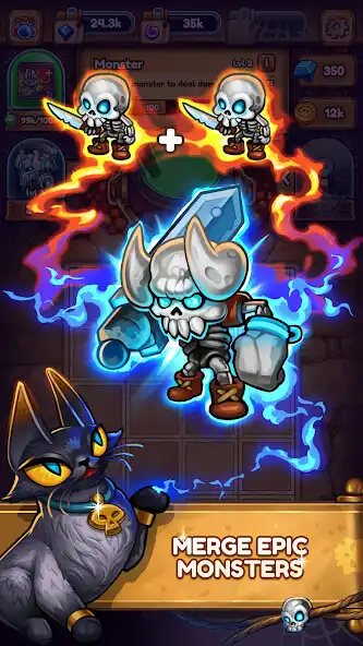 Play Mages Secret: Monster Merge as an online game Mages Secret: Monster Merge with UptoPlay