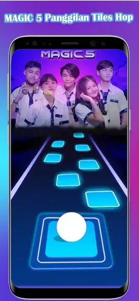 Play Magic 5 tiles hop Indosiar 3D as an online game Magic 5 tiles hop Indosiar 3D with UptoPlay