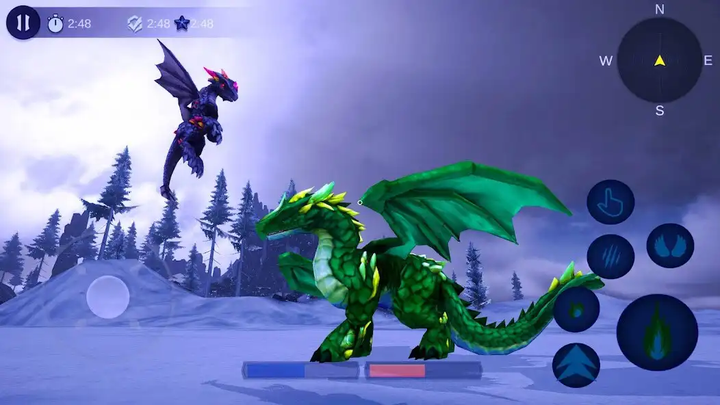 Play Magical Dragon Flight Games 3D as an online game Magical Dragon Flight Games 3D with UptoPlay