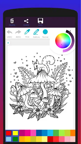 Play Magical Mushroom Coloring Book  and enjoy Magical Mushroom Coloring Book with UptoPlay