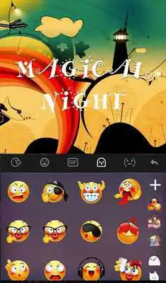 Play Magical Night Keyboard Theme