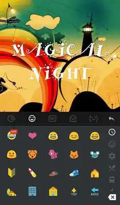 Play Magical Night Keyboard Theme