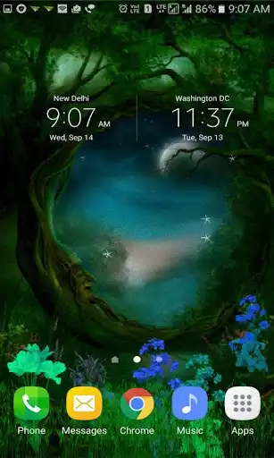 Play Magical Night Live Wallpaper