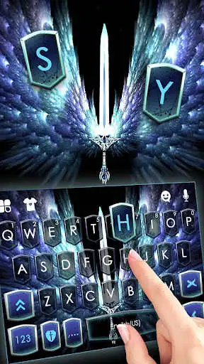Play Magical Sword Wings Keyboard Theme as an online game Magical Sword Wings Keyboard Theme with UptoPlay