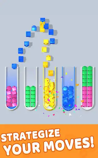 Play Magic Bricks Sort as an online game Magic Bricks Sort with UptoPlay