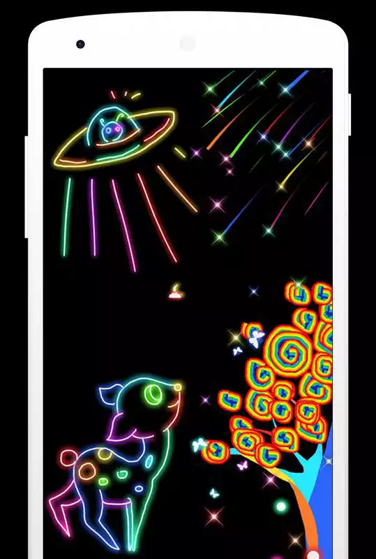 Play Magic Doodle Art - Neon Paint Art - Neon Color Art