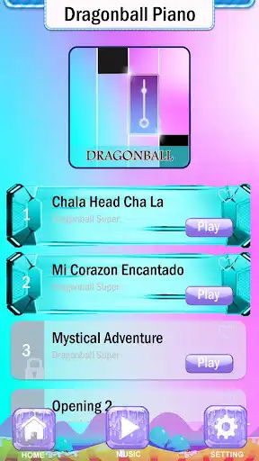 Play Magic Dragon Ball Super Piano Tiles as an online game Magic Dragon Ball Super Piano Tiles with UptoPlay