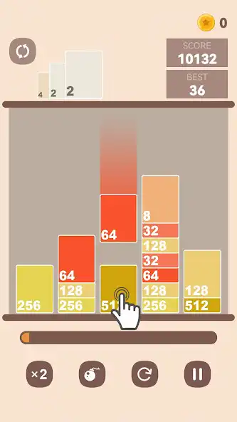Play Magic dropping numbers 2048  and enjoy Magic dropping numbers 2048 with UptoPlay
