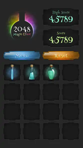 Play Magic Elixir 2048 as an online game Magic Elixir 2048 with UptoPlay