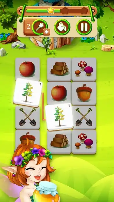 Play Magic Forest : Tiles puzzle as an online game Magic Forest : Tiles puzzle with UptoPlay