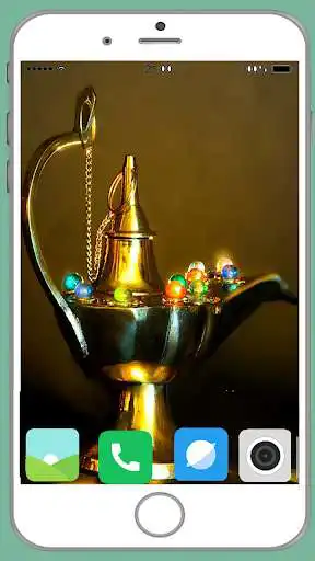 Play Magic Genie Lamp Full HD Wallpaper as an online game Magic Genie Lamp Full HD Wallpaper with UptoPlay