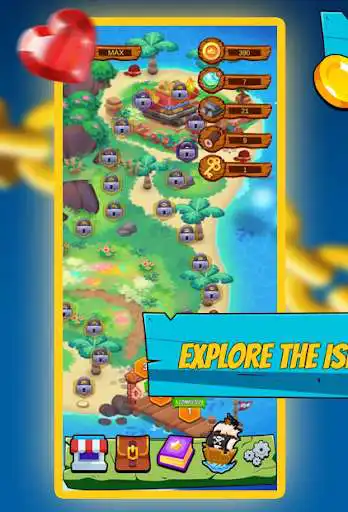 Play Magic Island match 3 as an online game Magic Island match 3 with UptoPlay