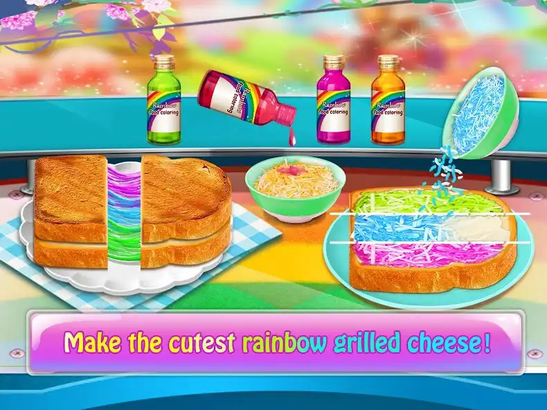 Play Magic Rainbow Unicorn Foods as an online game Magic Rainbow Unicorn Foods with UptoPlay