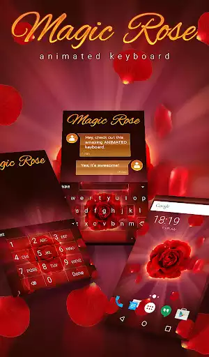 Play Magic Rose Animated Keyboard + Live Wallpaper  and enjoy Magic Rose Animated Keyboard + Live Wallpaper with UptoPlay