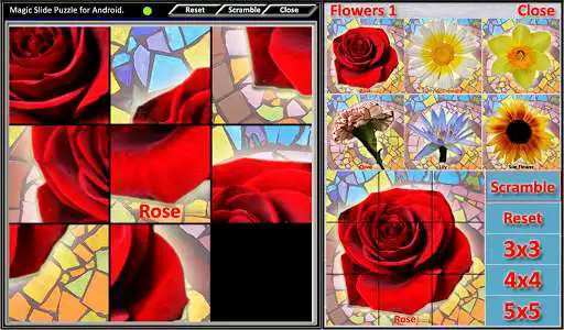 Play Magic Slide Puzzle Flowers1  and enjoy Magic Slide Puzzle Flowers1 with UptoPlay