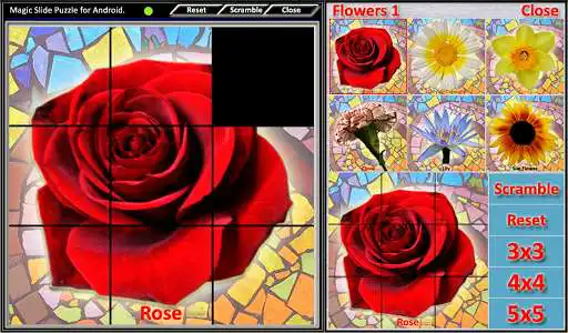 Play Magic Slide Puzzle Flowers1 as an online game Magic Slide Puzzle Flowers1 with UptoPlay