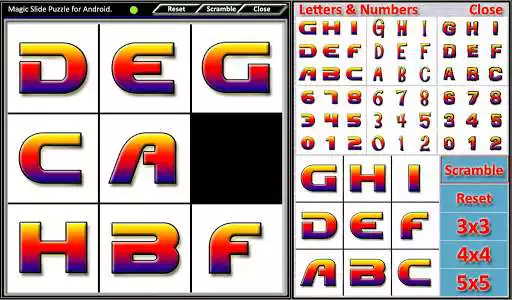 Play Magic Slide Puzzle Letters  and enjoy Magic Slide Puzzle Letters with UptoPlay