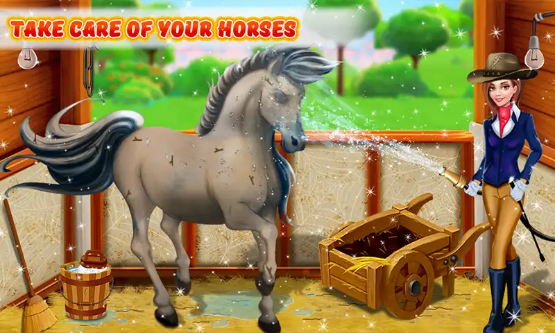 Play Magic Unicorn Horse Racing Gam as an online game Magic Unicorn Horse Racing Gam with UptoPlay