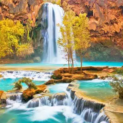 Play Magic Waterfall Live Wallpaper