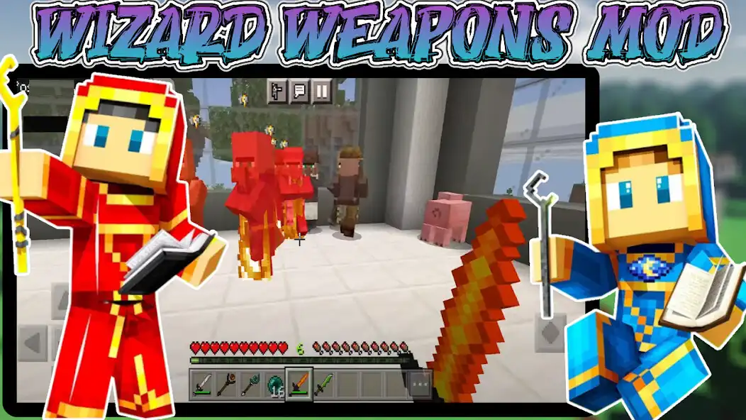 Play Magic weapons mod as an online game Magic weapons mod with UptoPlay