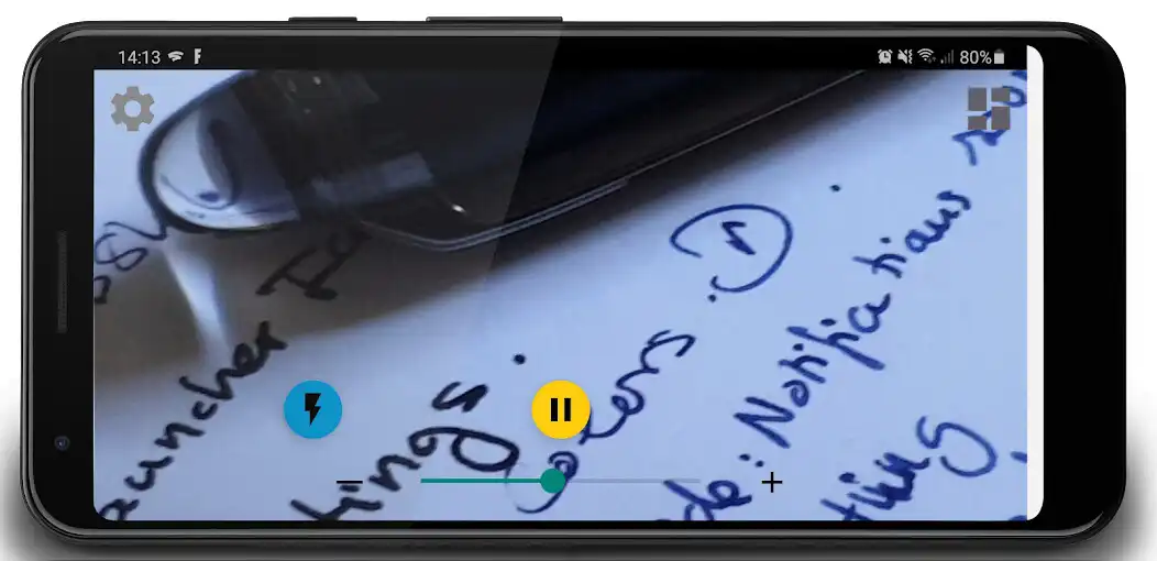 Play Magnifier - Zoom + flashlight as an online game Magnifier - Zoom + flashlight with UptoPlay