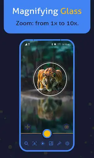 Play Magnifying glass - Magnifying flashlight as an online game Magnifying glass - Magnifying flashlight with UptoPlay