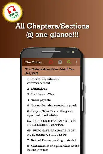 Play APK Maharashtra Value Added Tax Act 2002 (MVAT)  and enjoy Maharashtra Value Added Tax Act 2002 (MVAT) with UptoPlay com.rachittechnology.TheMaharashtraValueAddedTaxAct2002