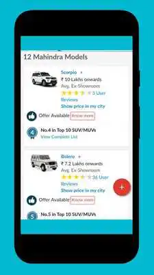 Play Mahindra Cars App - Cars, Price, Info (Unofficial)