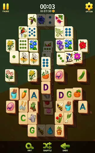 Play Mahjong Blossom Solitaire as an online game Mahjong Blossom Solitaire with UptoPlay