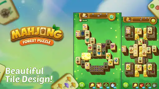 Play Mahjong Forest Puzzle as an online game Mahjong Forest Puzzle with UptoPlay