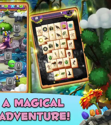 Play Mahjong Magic: Fairy King as an online game Mahjong Magic: Fairy King with UptoPlay