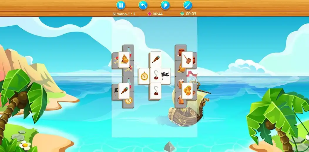 Play Mahjong Pirate as an online game Mahjong Pirate with UptoPlay