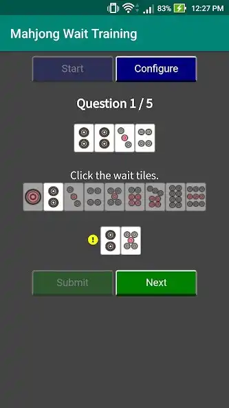 Play Mahjong Wait Training as an online game Mahjong Wait Training with UptoPlay