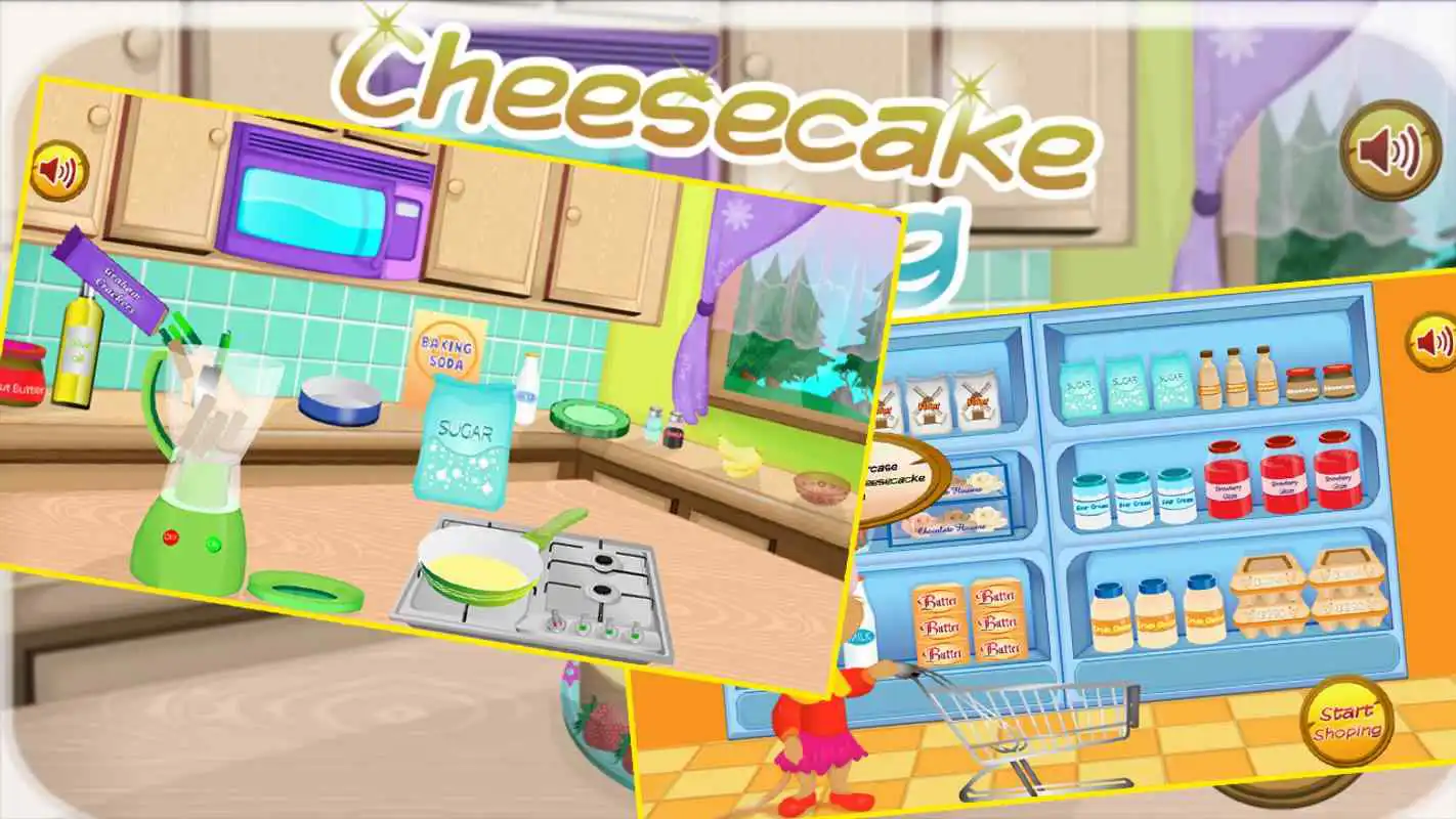 Play make cheesecake - cooking game