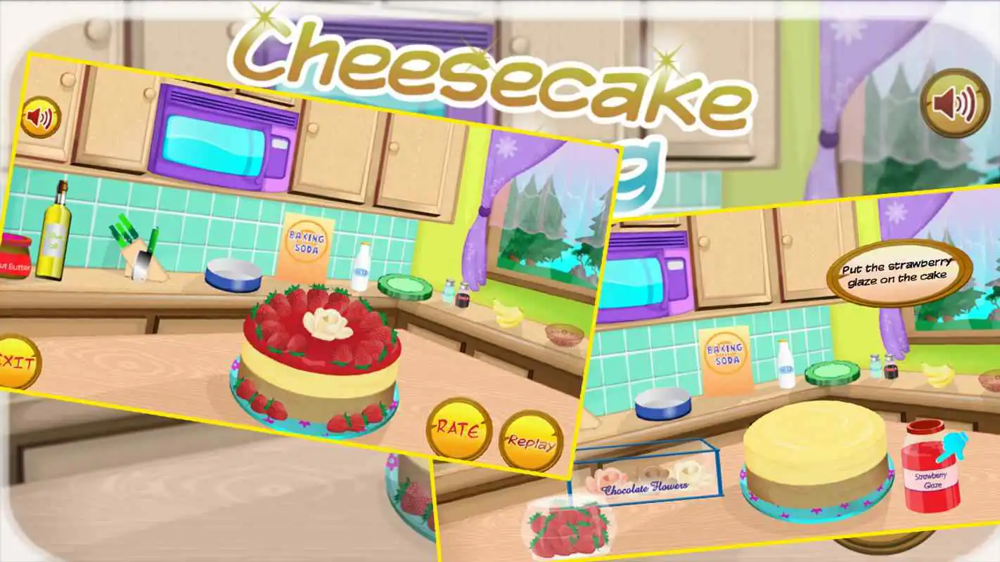 Play make cheesecake - cooking game