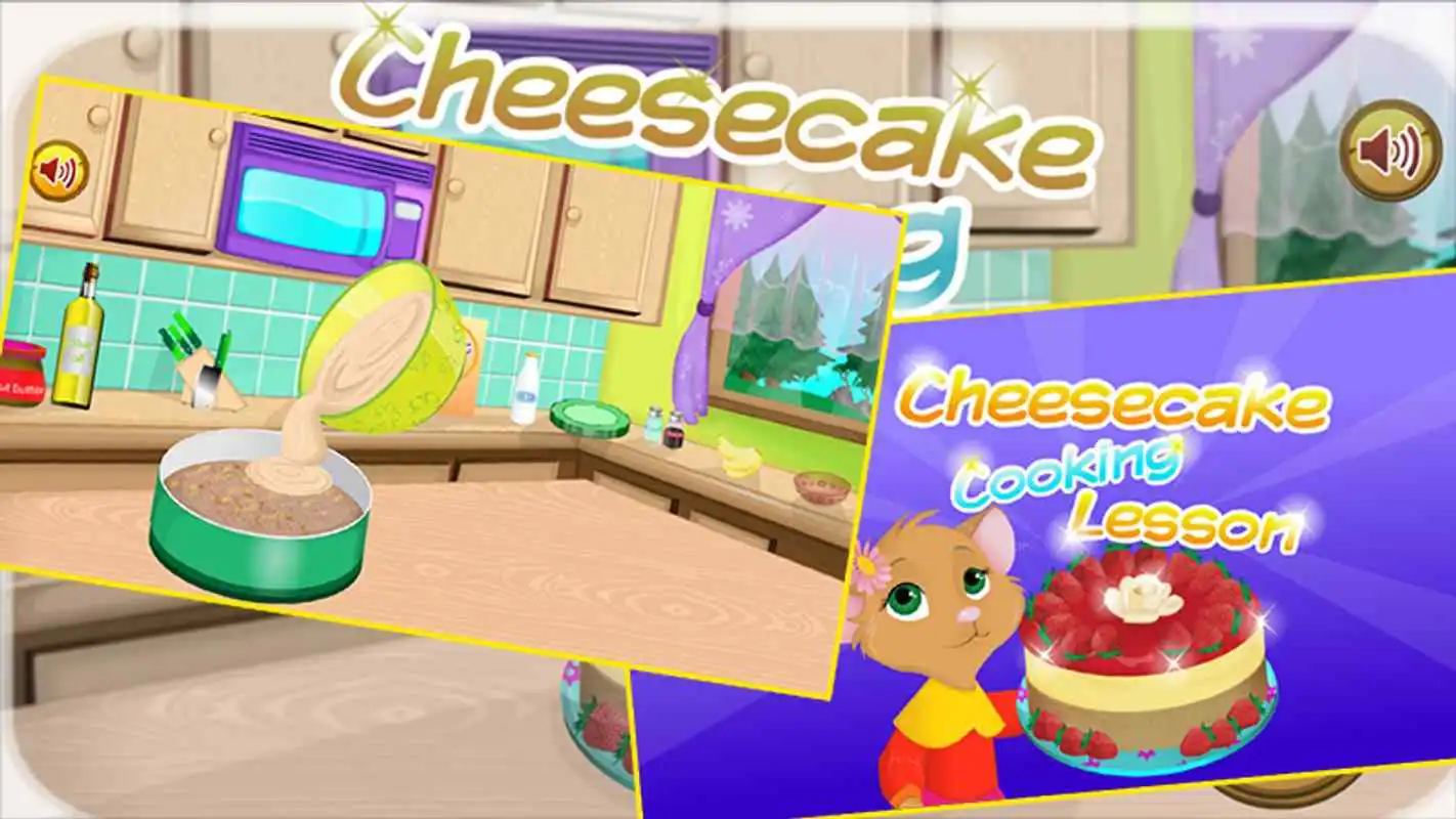 Play make cheesecake - cooking game