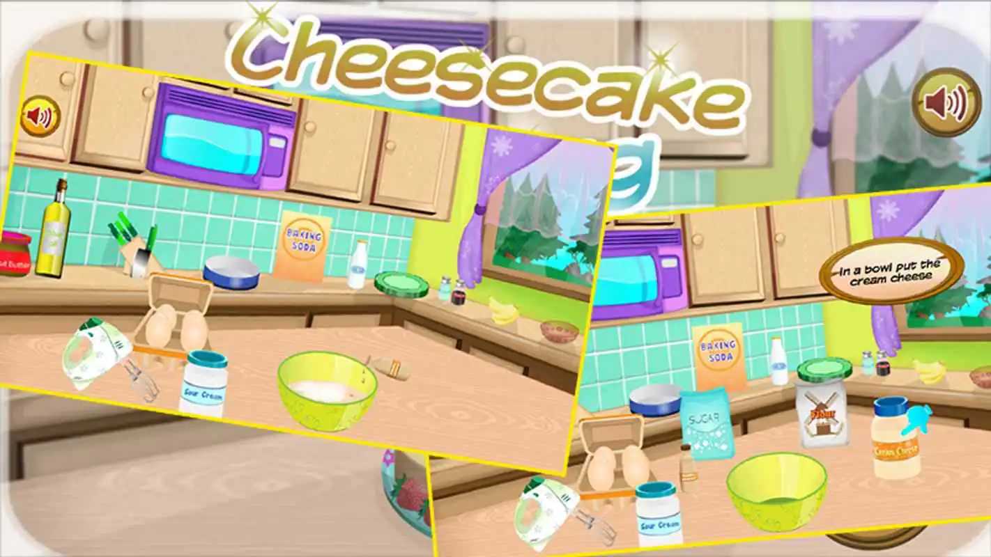 Play make cheesecake - cooking game