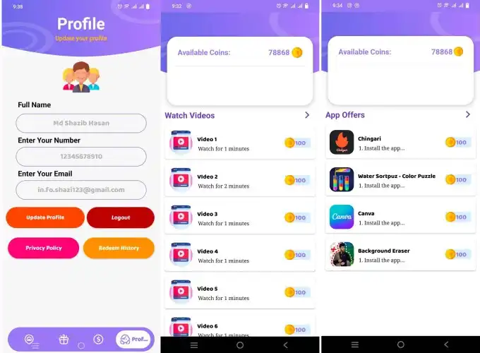 Play Make Money: Watch  Earn Cash as an online game Make Money: Watch  Earn Cash with UptoPlay