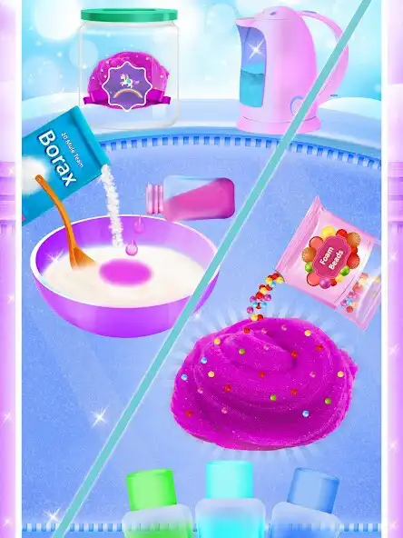 Play Make Rainbow Unicorn DIY Fluffy Slime Jelly Toys as an online game Make Rainbow Unicorn DIY Fluffy Slime Jelly Toys with UptoPlay