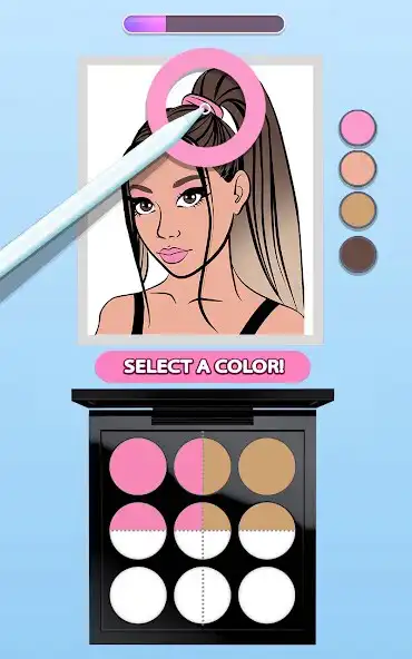 Speel Makeup Kit - Color Mixing en geniet van Makeup Kit - Color Mixing met UptoPlay