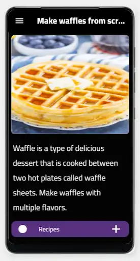Play Make waffles from scratch  and enjoy Make waffles from scratch with UptoPlay