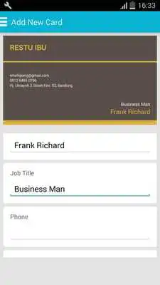 Play Make Your Business Card Easy