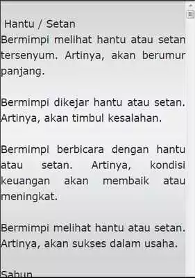 Play Makna Tafsir Mimpi A - Z