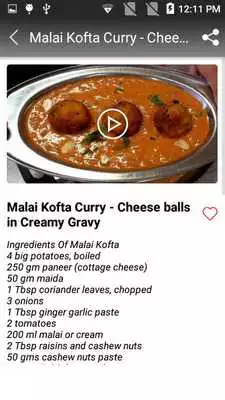 Play Malai Kofta Recipe Videos